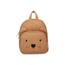 Kidzoom                    Sac à dos enfant ourson côtelé    Beige