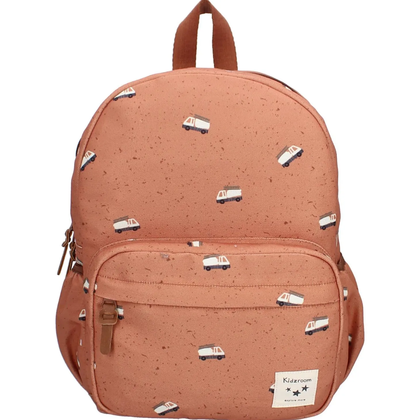 Kidzroom Sac à dos enfant camions Terracotta