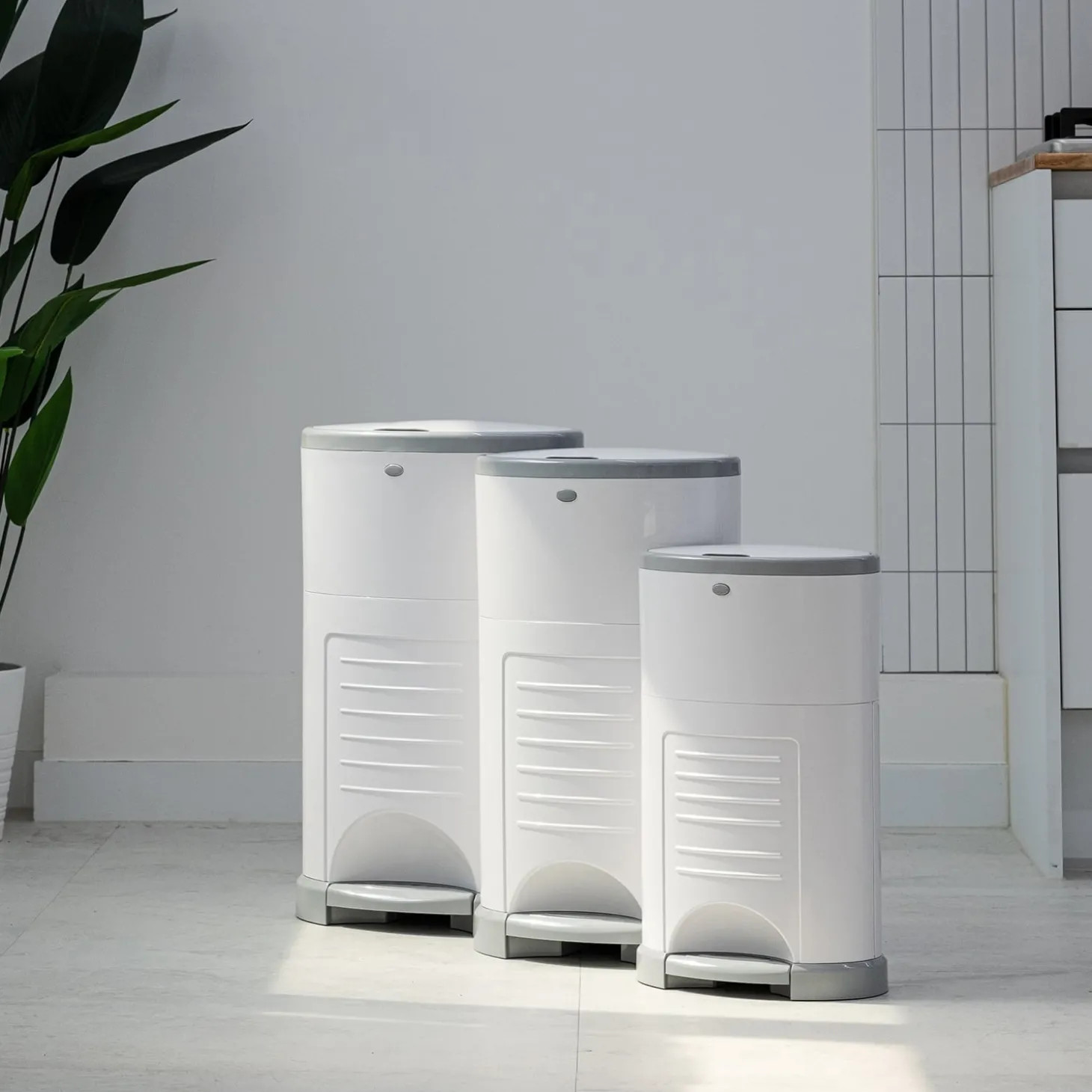 Korbell Poubelle Plus + 1 recharge Blanc 26 l