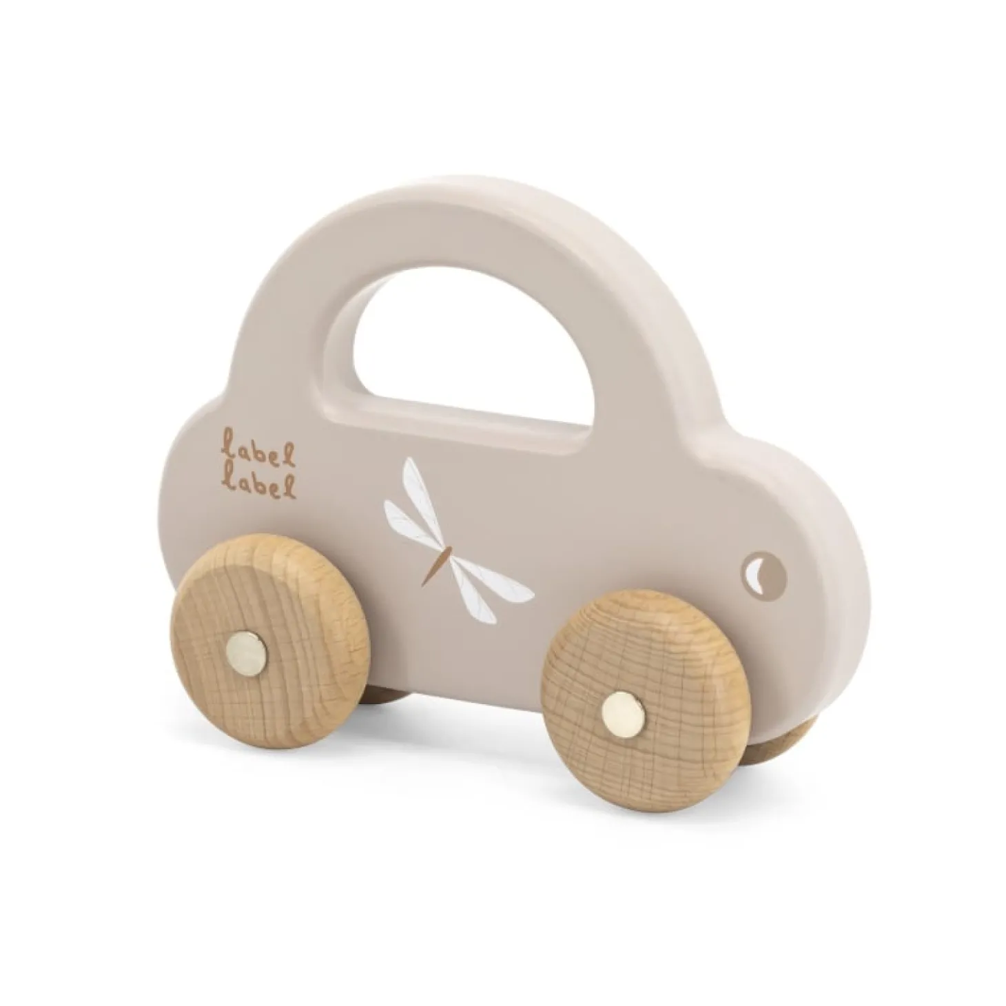 Label Label Petite voiture en bois Nougat
