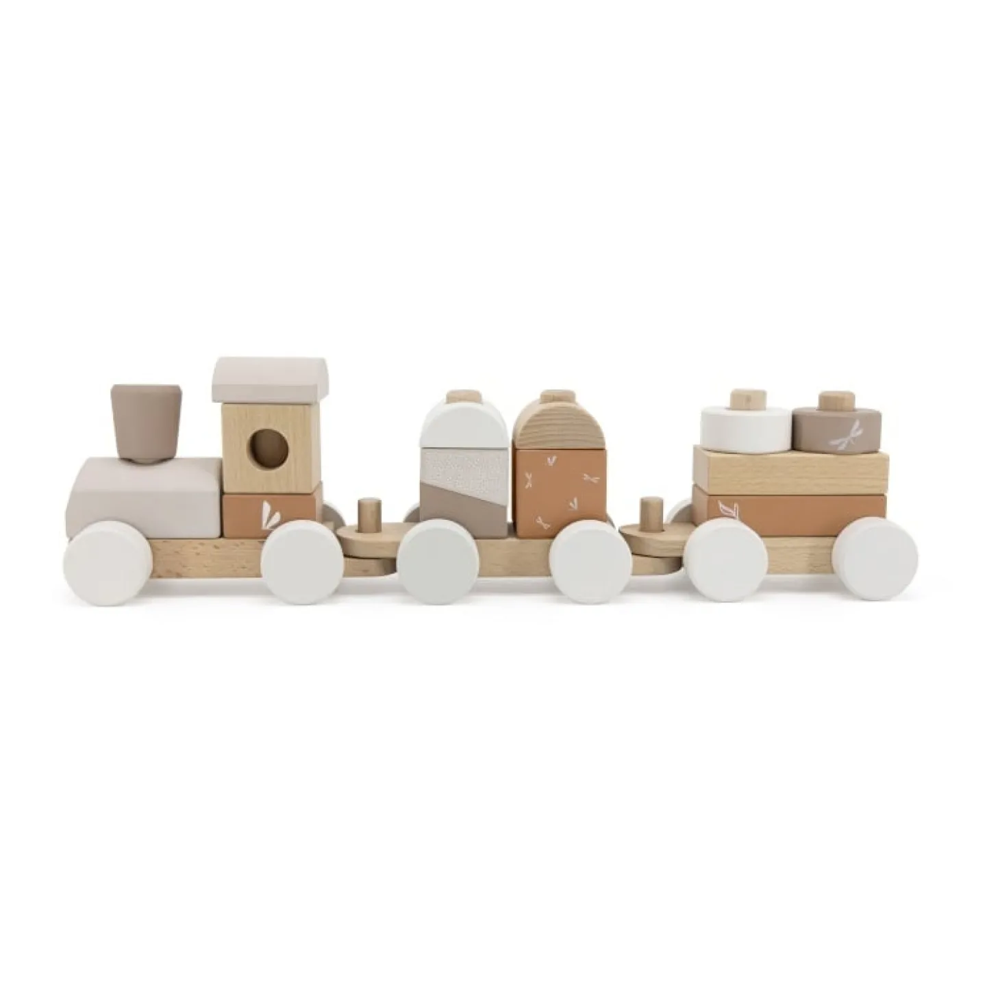 Label Label Train en bois Nougat