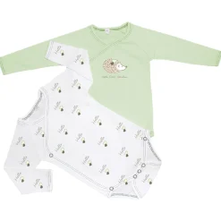 Les Chatounets                    Body    Blanc/Vert            0 - 6 mois