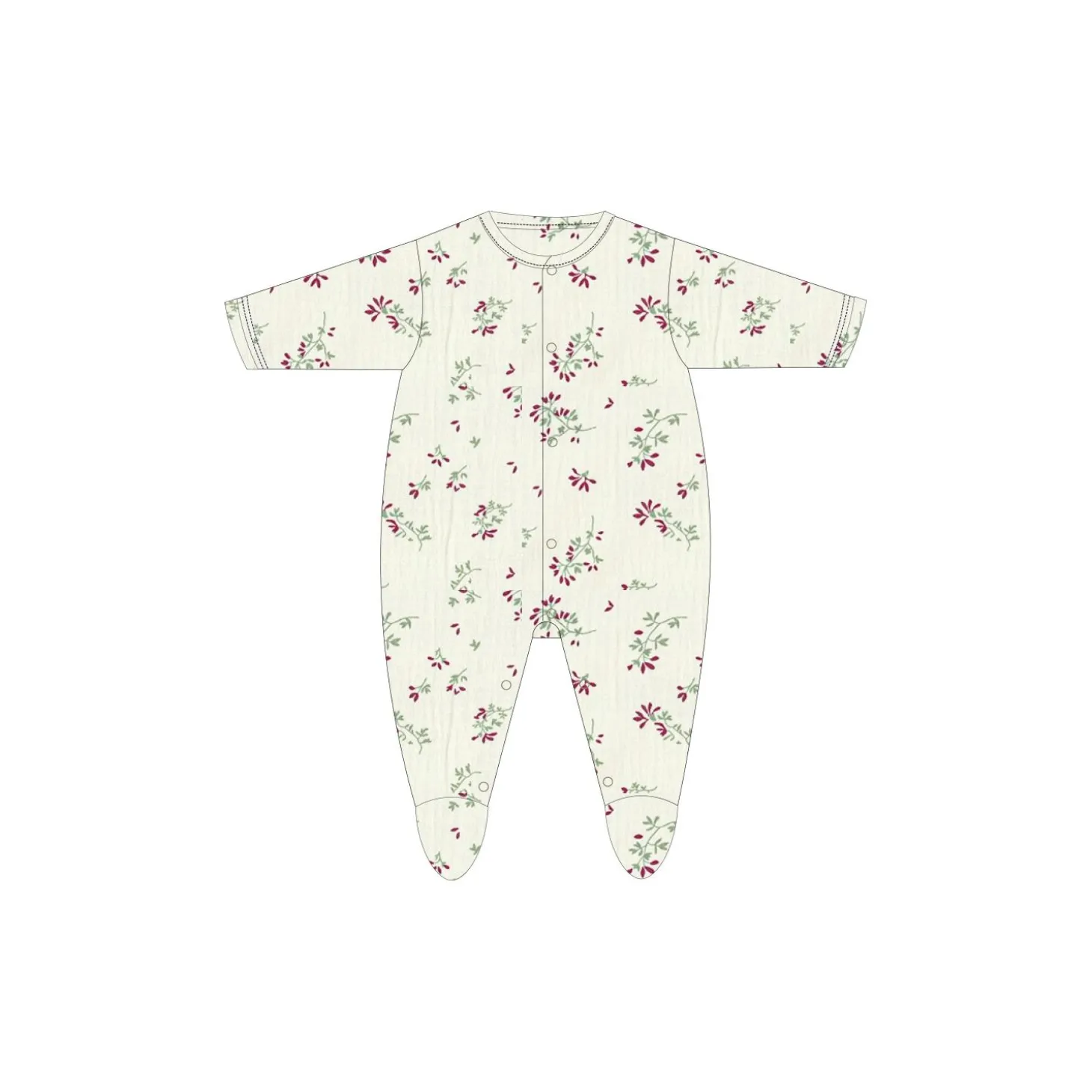 Les Chatounets Pyjama coton Lilas Multicolore