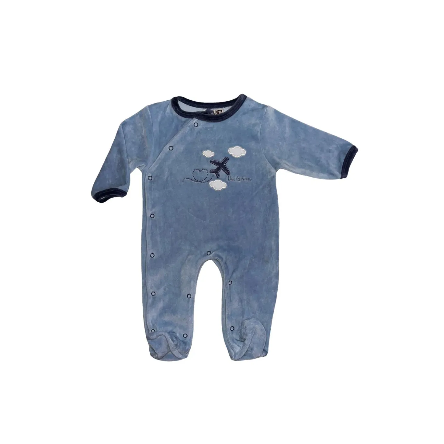 Les Chatounets Pyjama Dors-Bien Avion Dans les Nuages Bleu
