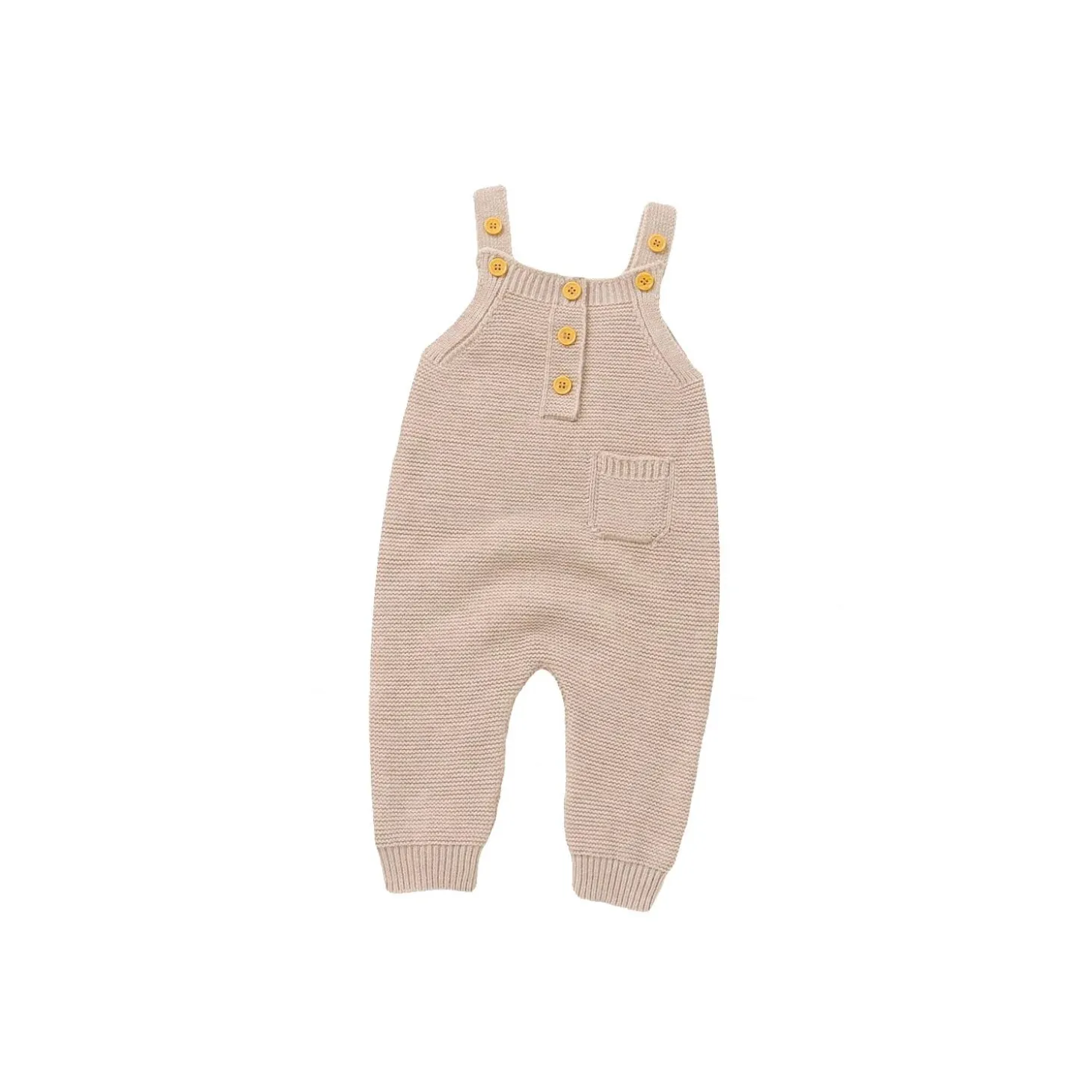 Les Chatounets Salopette tricot Ecru