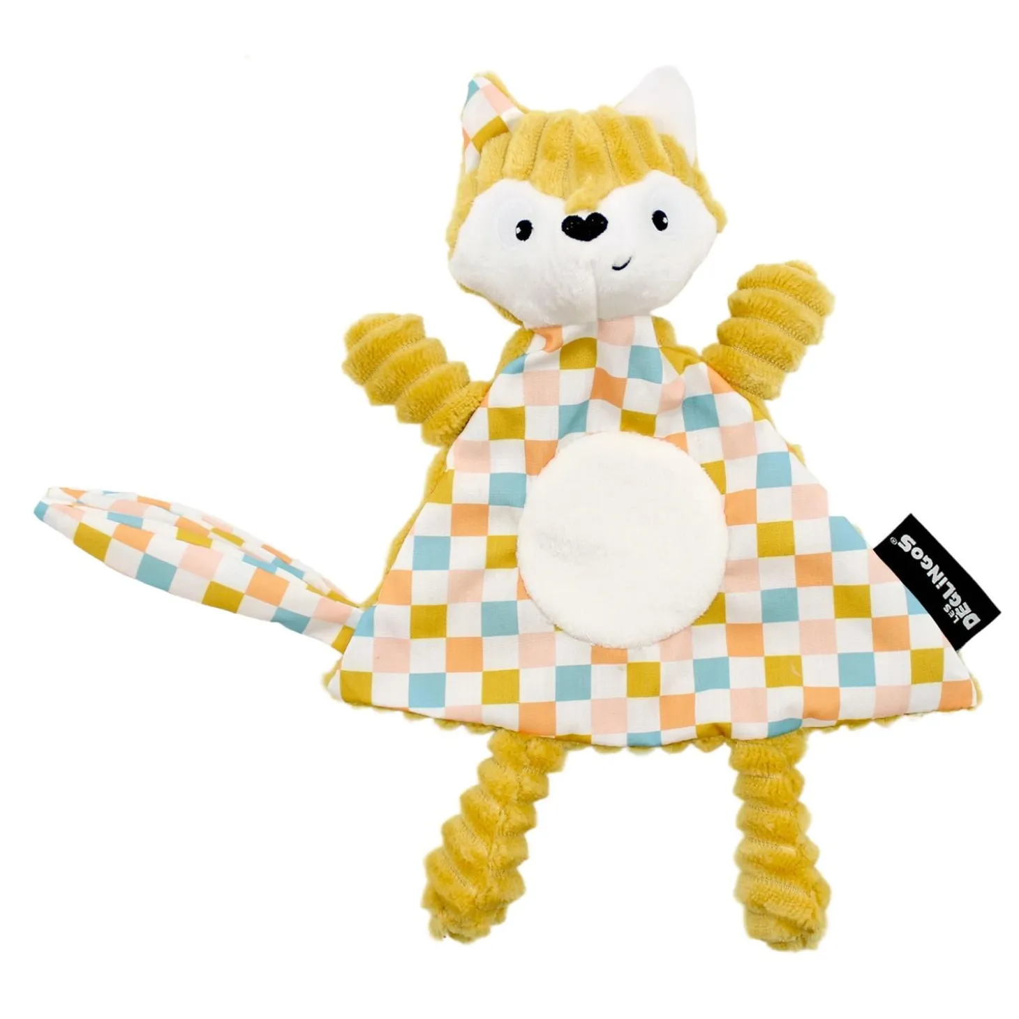 Les Déglingos Doudou Baby Cyranos Le Renard Moutarde