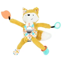Les Déglingos Peluche d'activités Nomade Cyranos Le Renard Moutarde