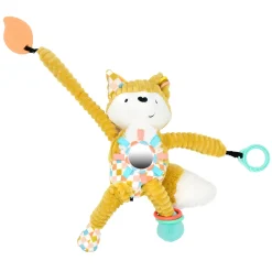 Les Déglingos Peluche d'activités Nomade Cyranos Le Renard Moutarde