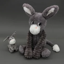 Les Déglingos Peluche Ptipotos Ane Maman/Bebe Gris
