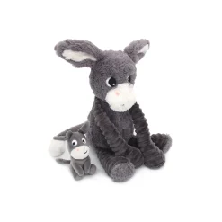 Les Déglingos Peluche Ptipotos Ane Maman/Bebe Gris