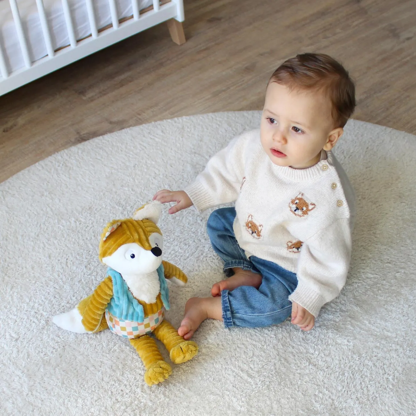 Les Déglingos Petit Peluche Original Cyranos Le Renard Moutarde