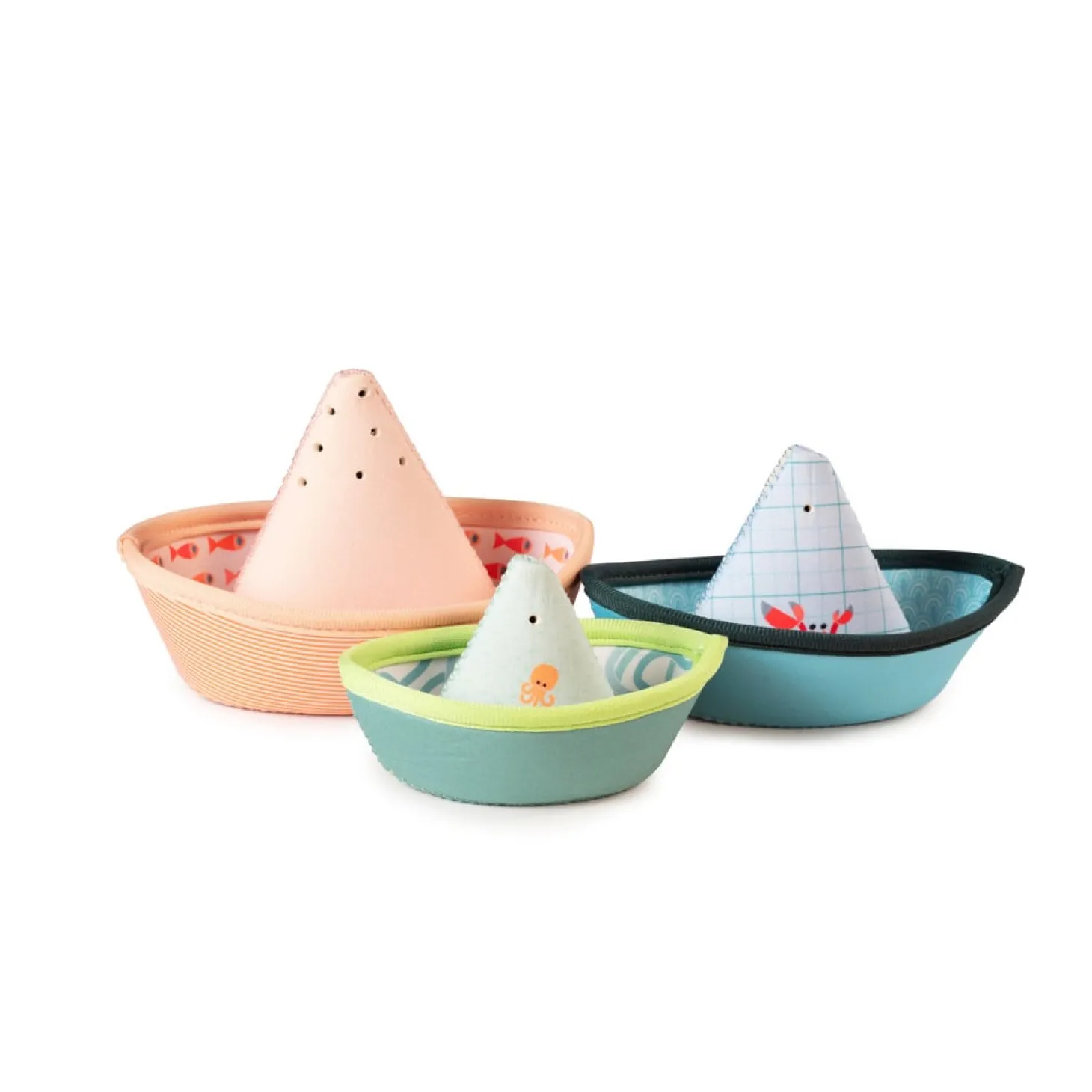 Lilliputiens 3 bateaux de bain Jungle