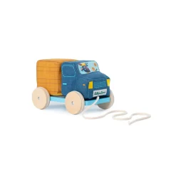 Lilliputiens                    Camion toupie à tirer    Bleu