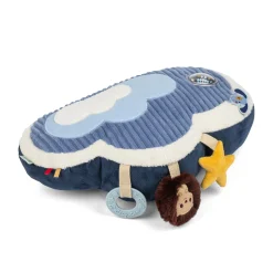 Lilliputiens Coussin d'activités Jules Bleu