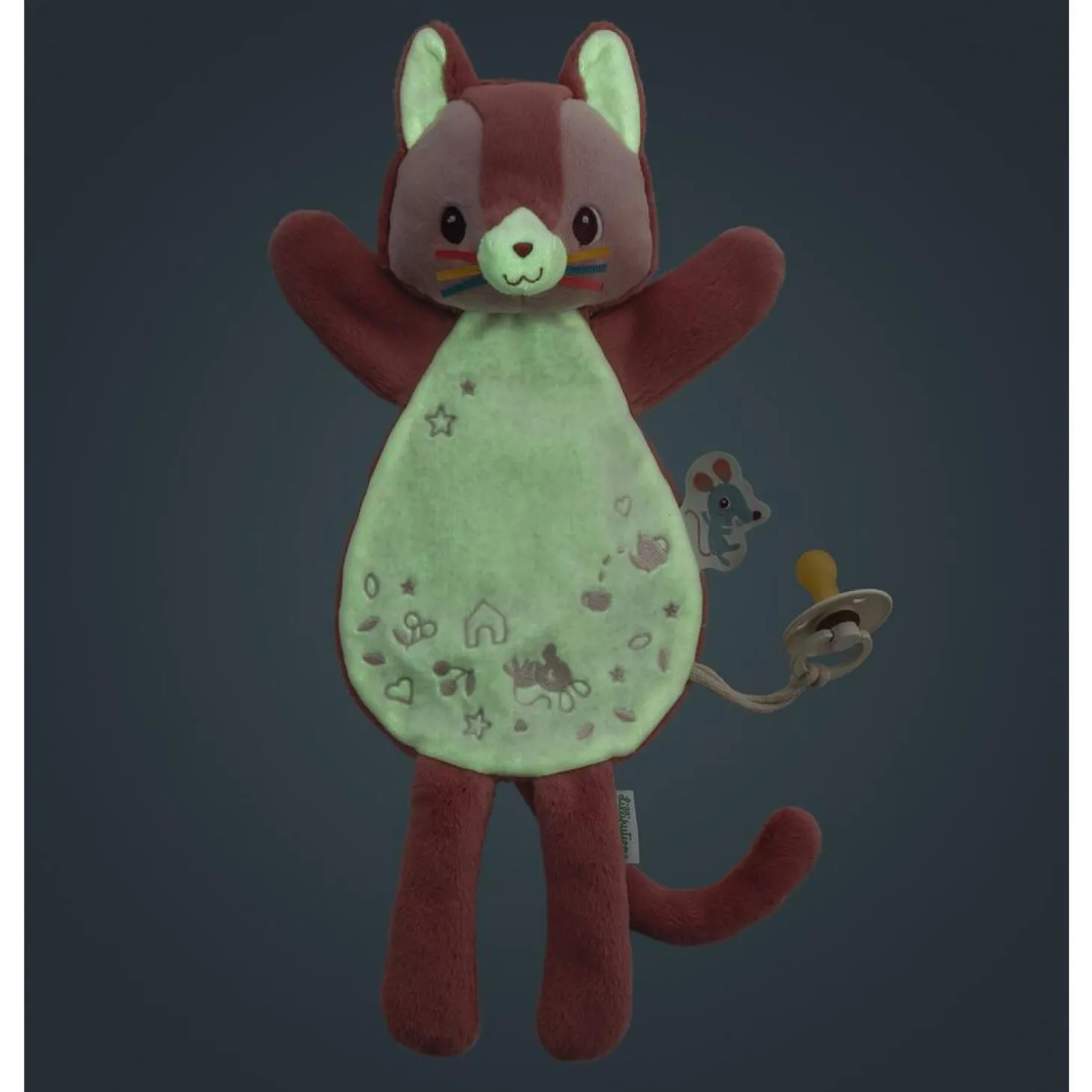 Lilliputiens Doudou Phosphorescent Jeanne Rose