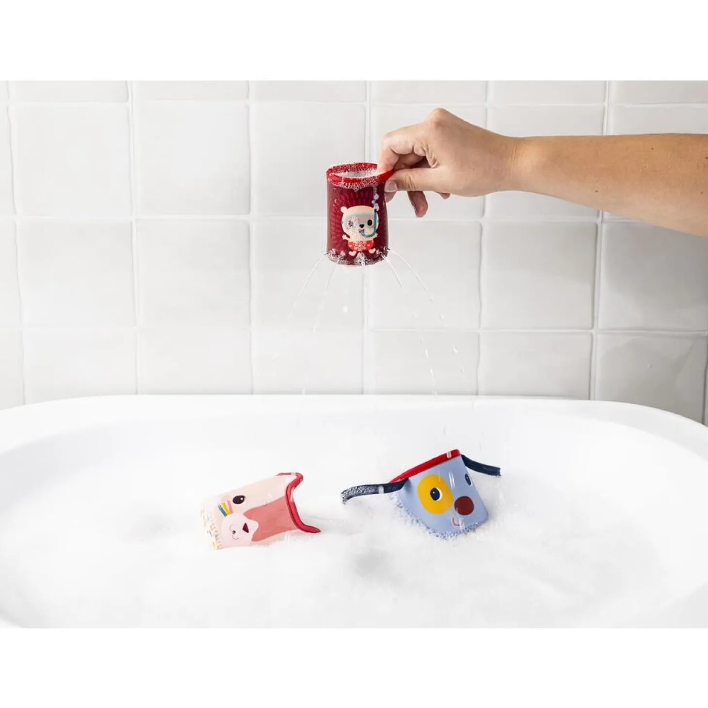 Lilliputiens 3 Gobelets de Bain Jules Multicolore