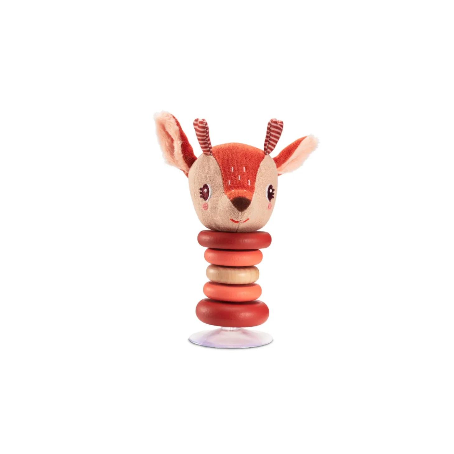 Lilliputiens Hochet swing à ventouse Stella Orange, Marron