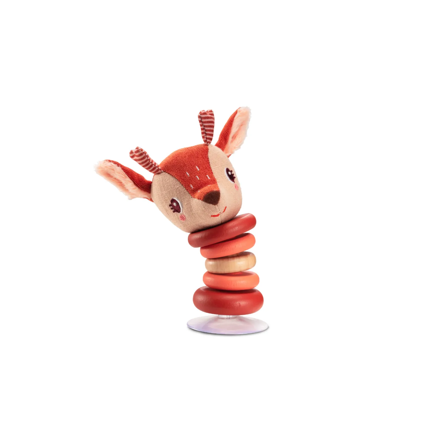 Lilliputiens Hochet swing à ventouse Stella Orange, Marron