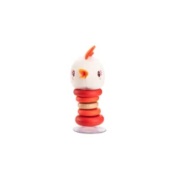 Lilliputiens                    Hochet swing à ventouse Paulette    Rouge, Blanc