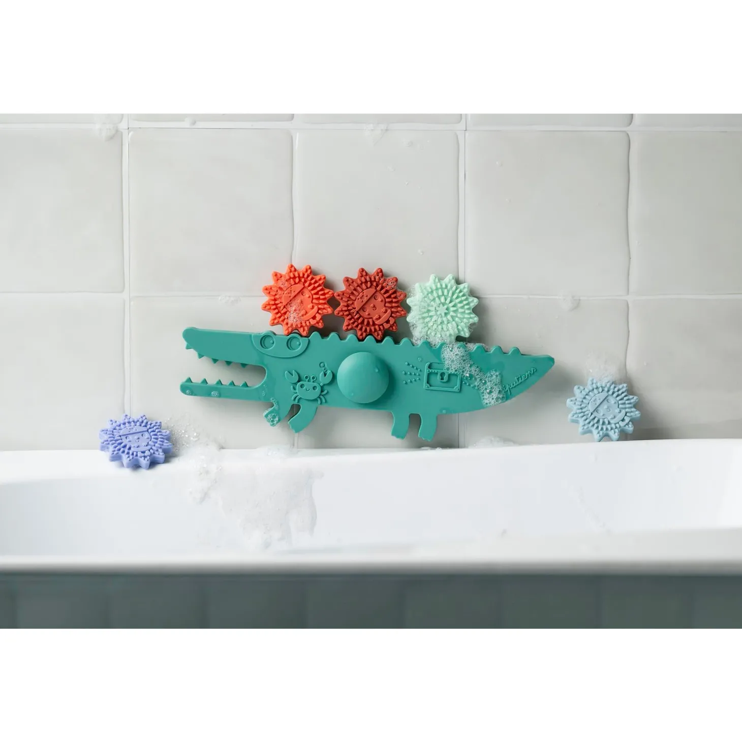 Lilliputiens Jouet de bain Crocodile Balancier Vert