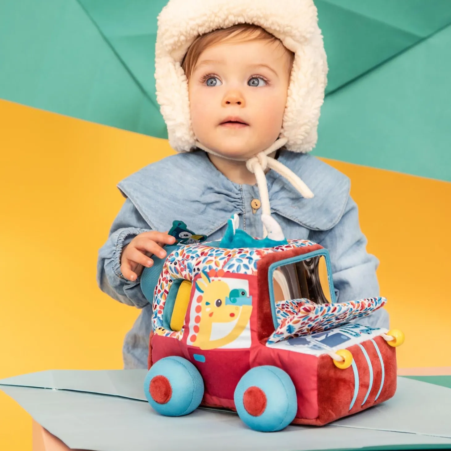 Lilliputiens Jouet jack voiture d'activites safari Multicolore