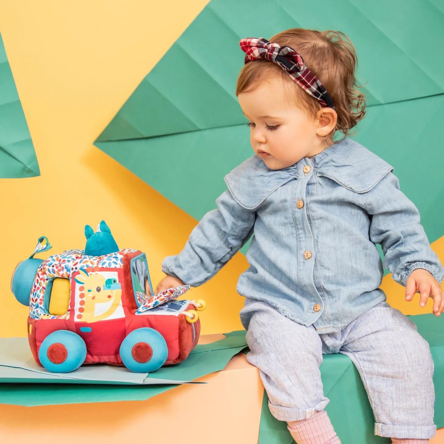 Lilliputiens Jouet jack voiture d'activites safari Multicolore