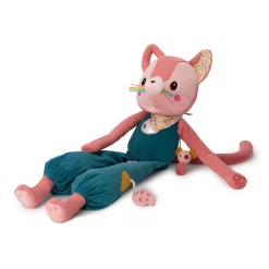 Lilliputiens Jouet jeanne grand chat d'activités Rose/Bleu