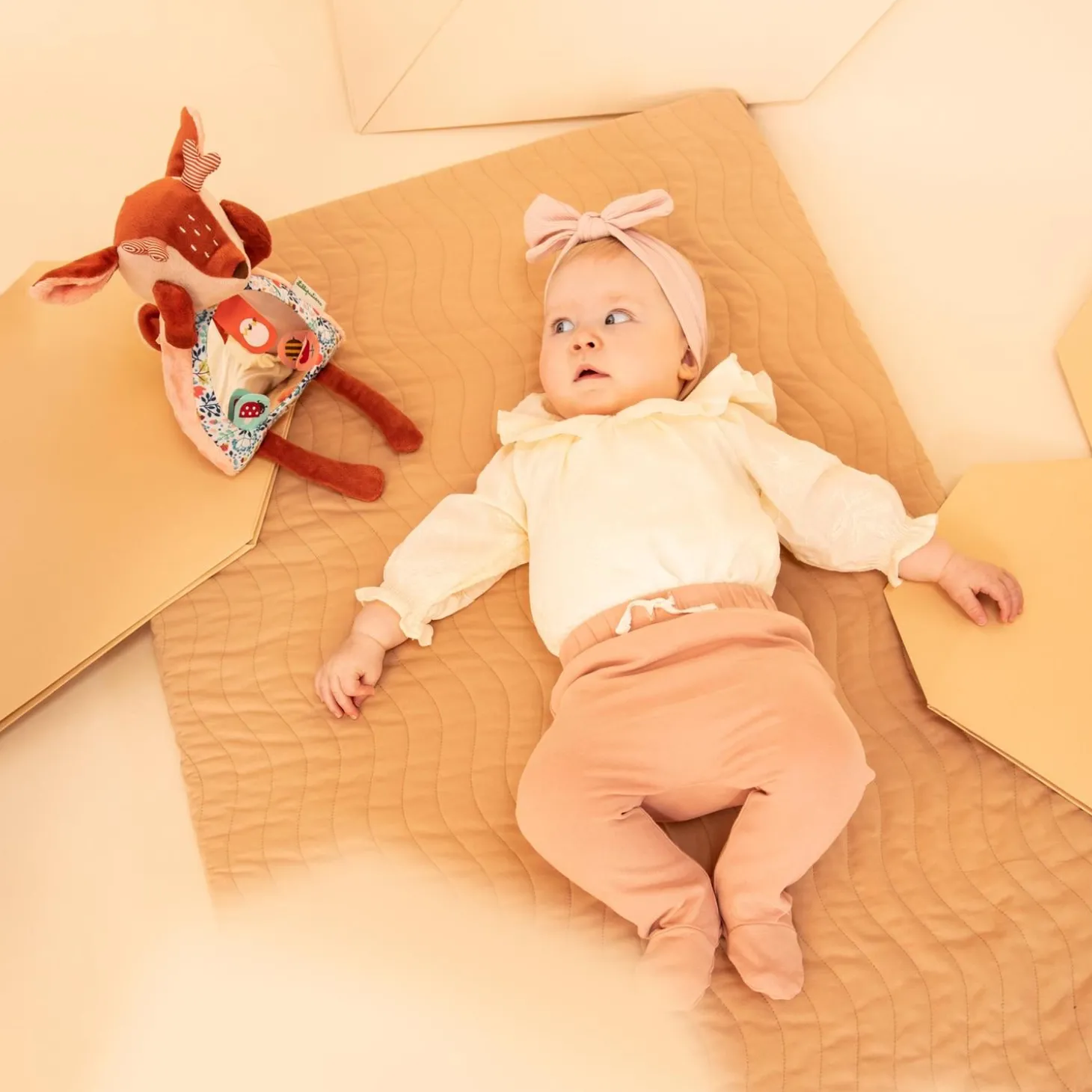Lilliputiens Jouet stella coucou miroir Brun/Rose