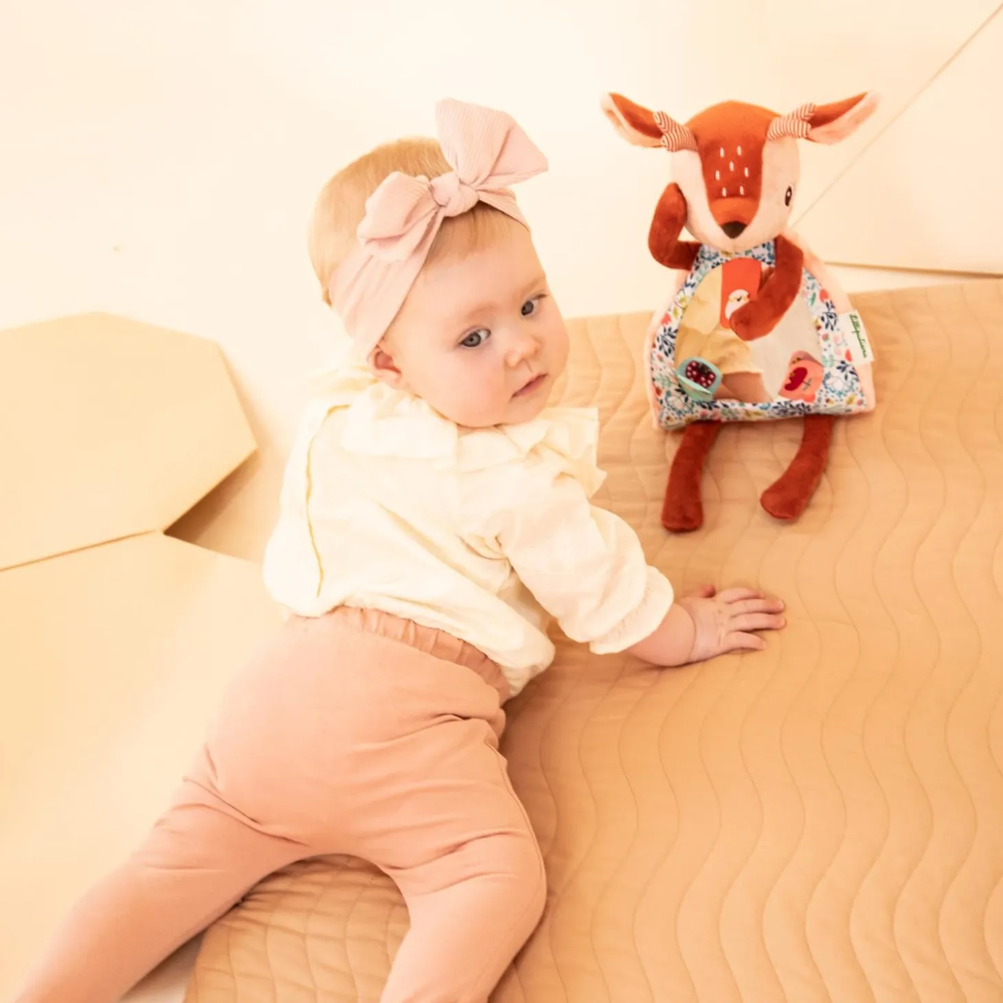 Lilliputiens Jouet stella coucou miroir Brun/Rose
