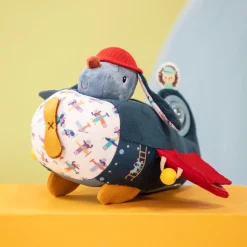 Lilliputiens Jules Avion d'activités Bleu 12 mois