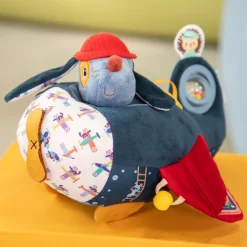 Lilliputiens Jules Avion d'activités Bleu 12 mois