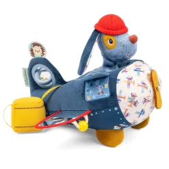 Lilliputiens Jules Avion d'activités Bleu 12 mois