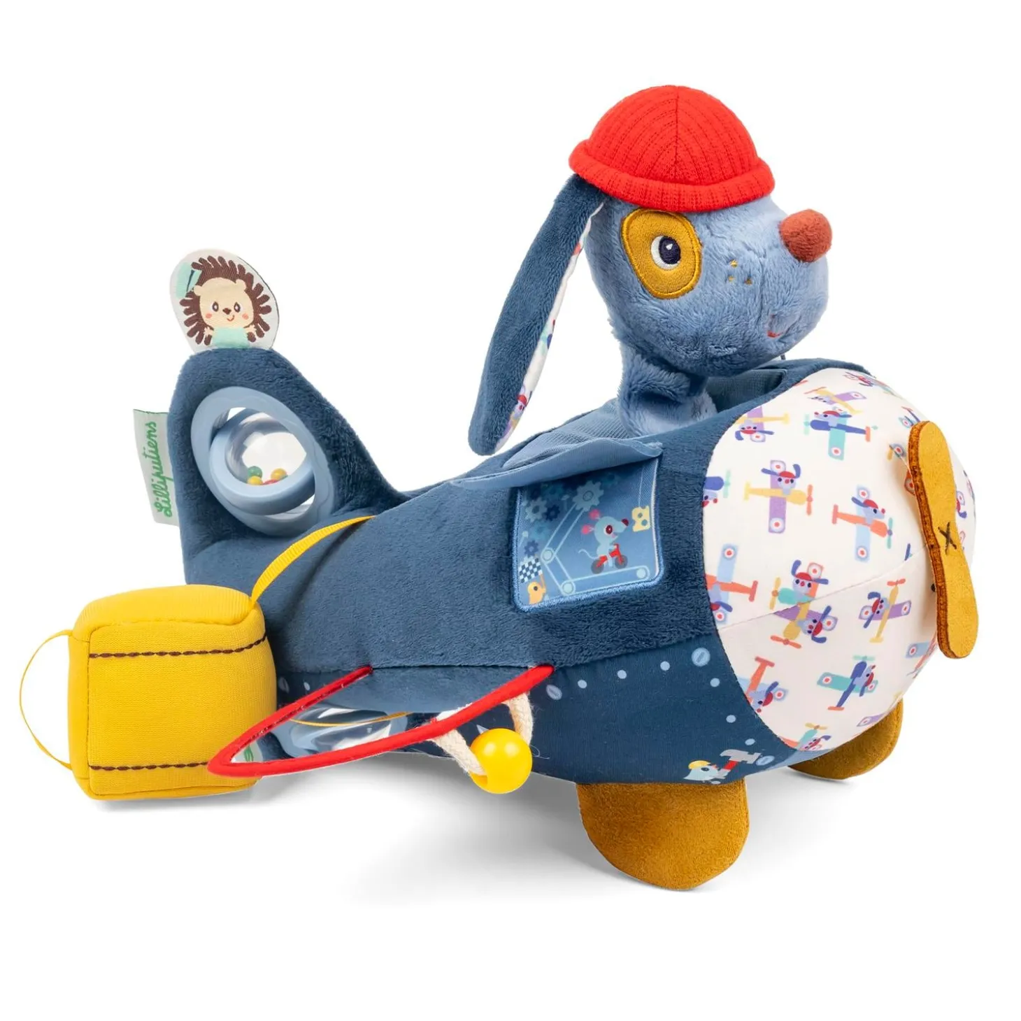 Lilliputiens Jules Avion d'activités Bleu 12 mois