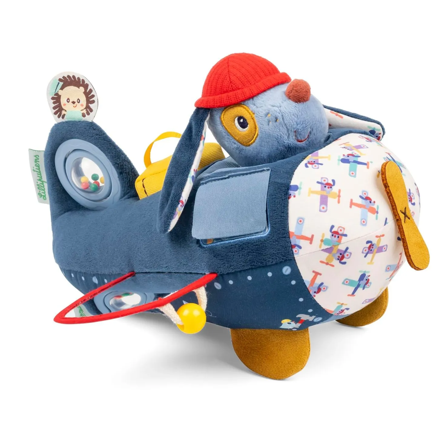 Lilliputiens Jules Avion d'activités Bleu 12 mois