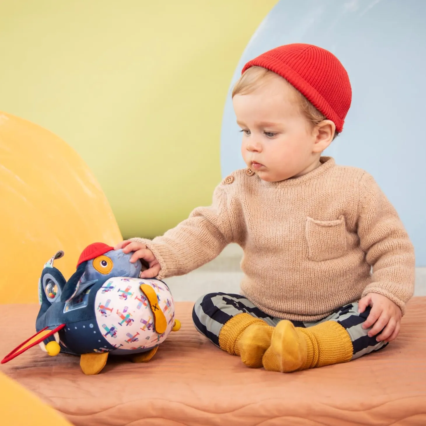 Lilliputiens Jules Avion d'activités Bleu 12 mois