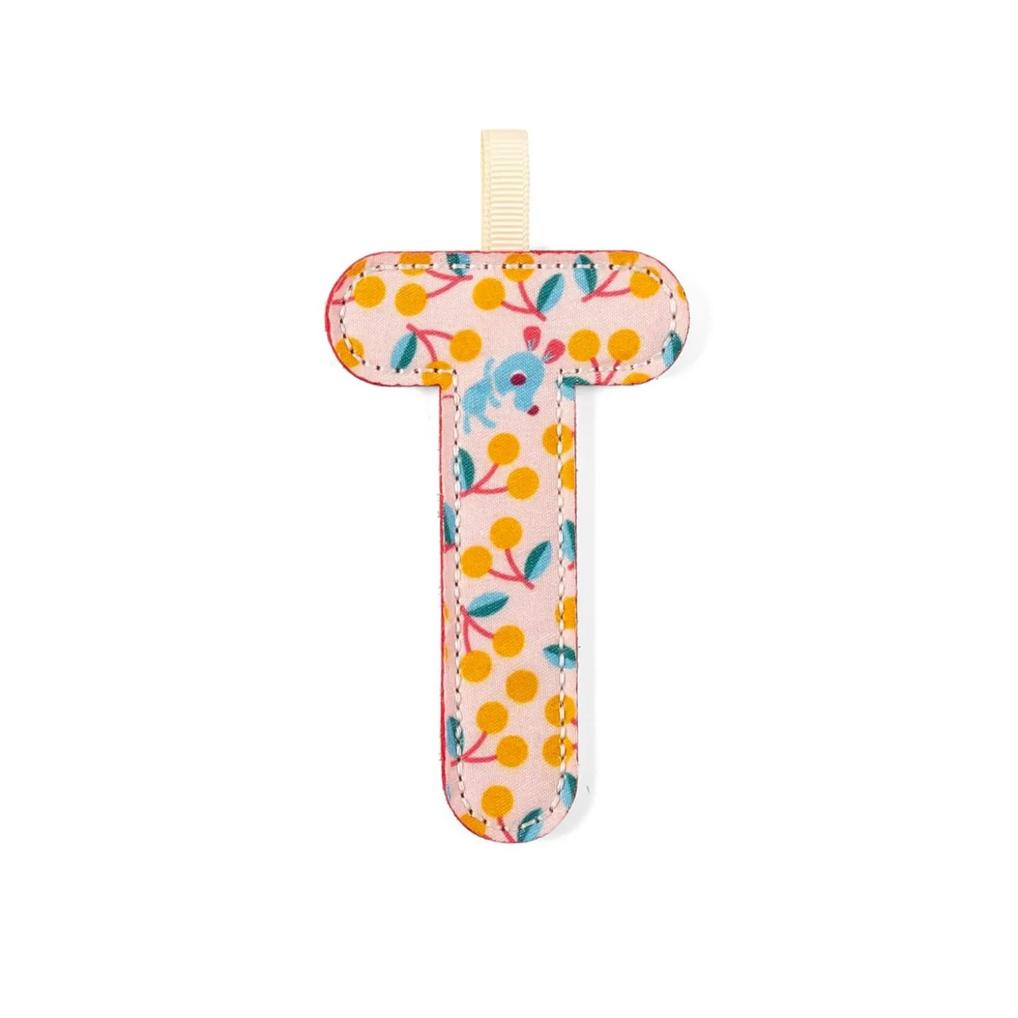 Lilliputiens Lettre T Phosphorescente Rose/ Jaune/ Rouge 01 mois