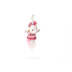 Lilliputiens                    Peluche d'activité lena mini dansant    Blanc/Rose