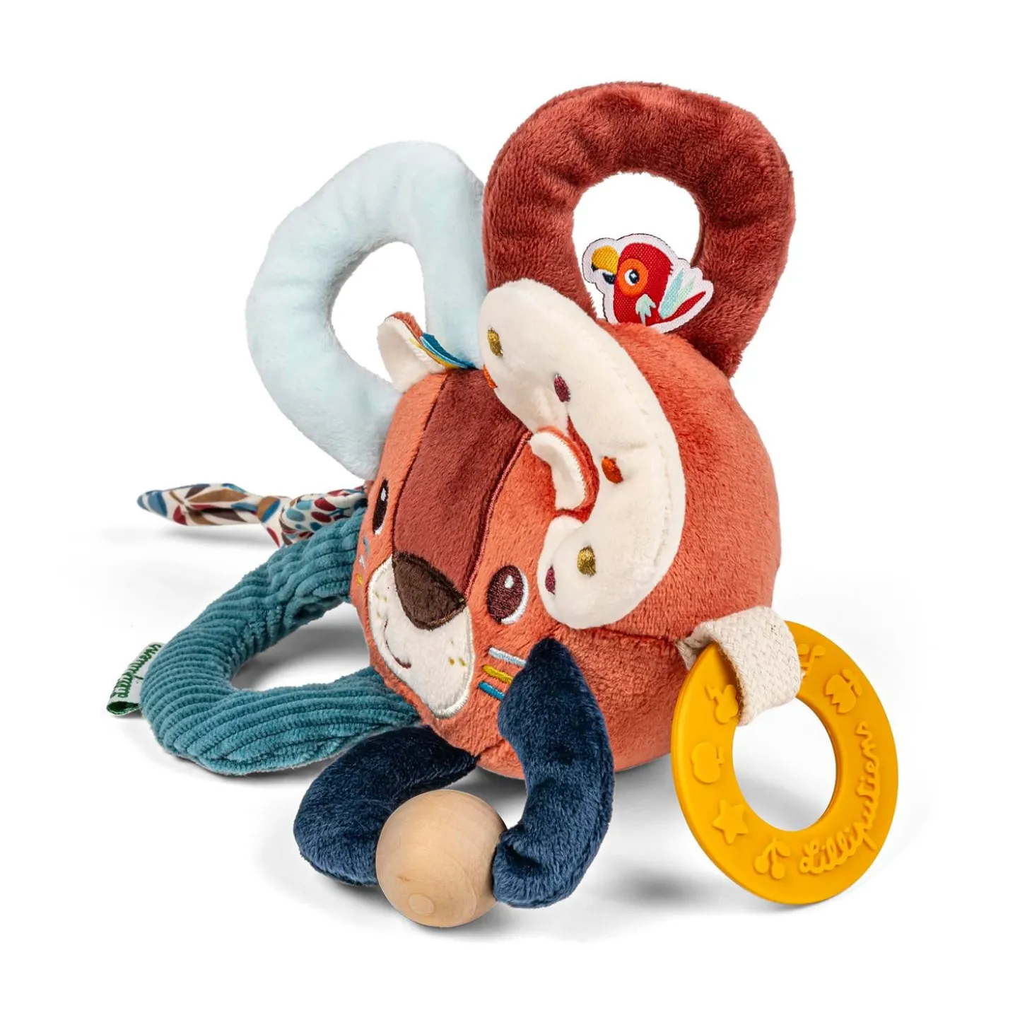 Lilliputiens Peluche d'activités Jack Anneaux Multi Activités Multicolore