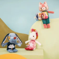 Lilliputiens Peluche à histoire Jeanne Rose 06 mois