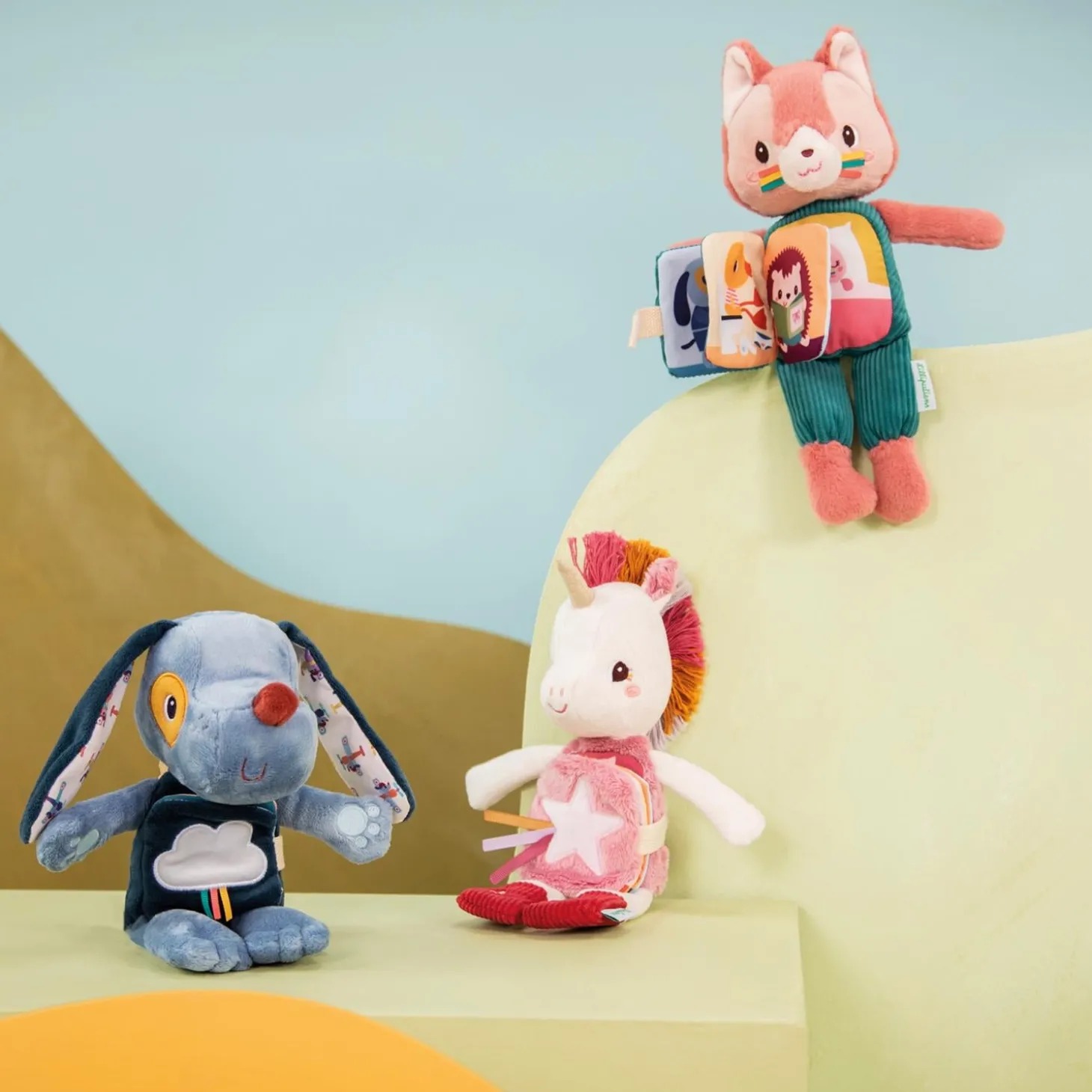 Lilliputiens Peluche à histoire Jeanne Rose 06 mois