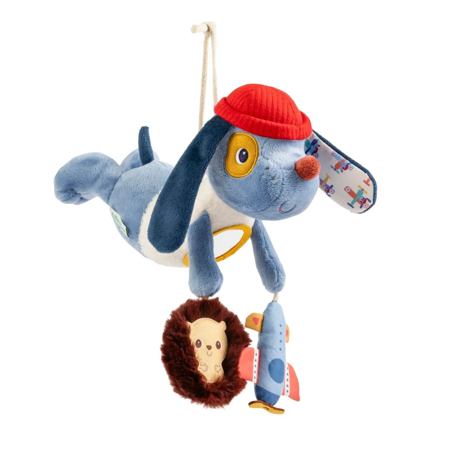Lilliputiens Peluche Jules Acti-Nomade Bleu 03 mois