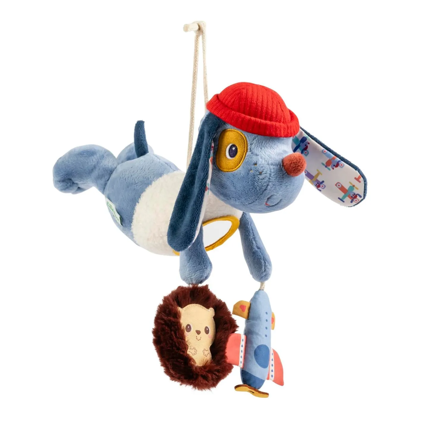 Lilliputiens Peluche Jules Acti-Nomade Bleu 03 mois