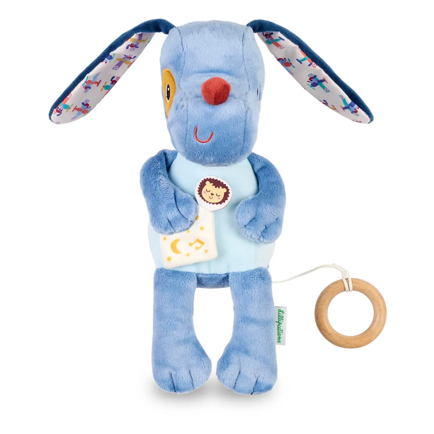 Lilliputiens Peluche Musicale Phosphorescente Jules Bleu