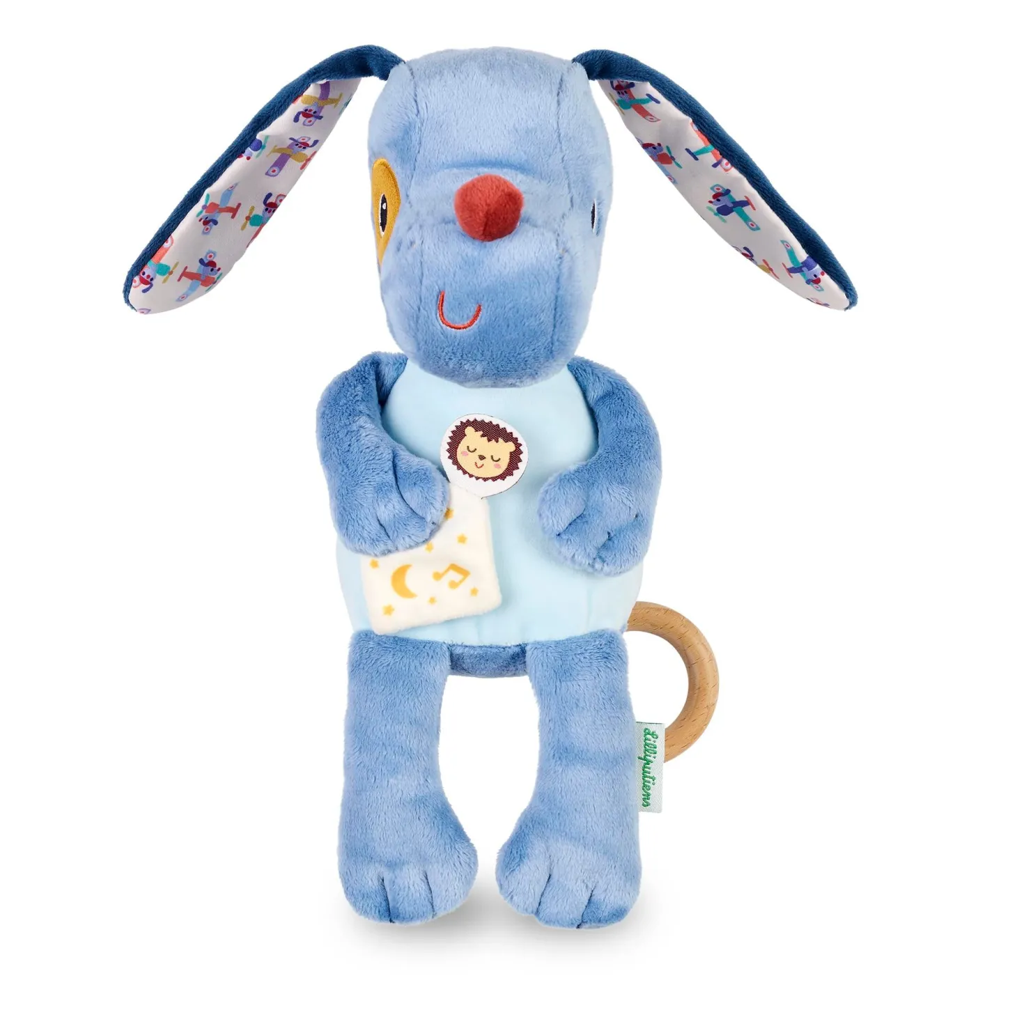 Lilliputiens Peluche Musicale Phosphorescente Jules Bleu
