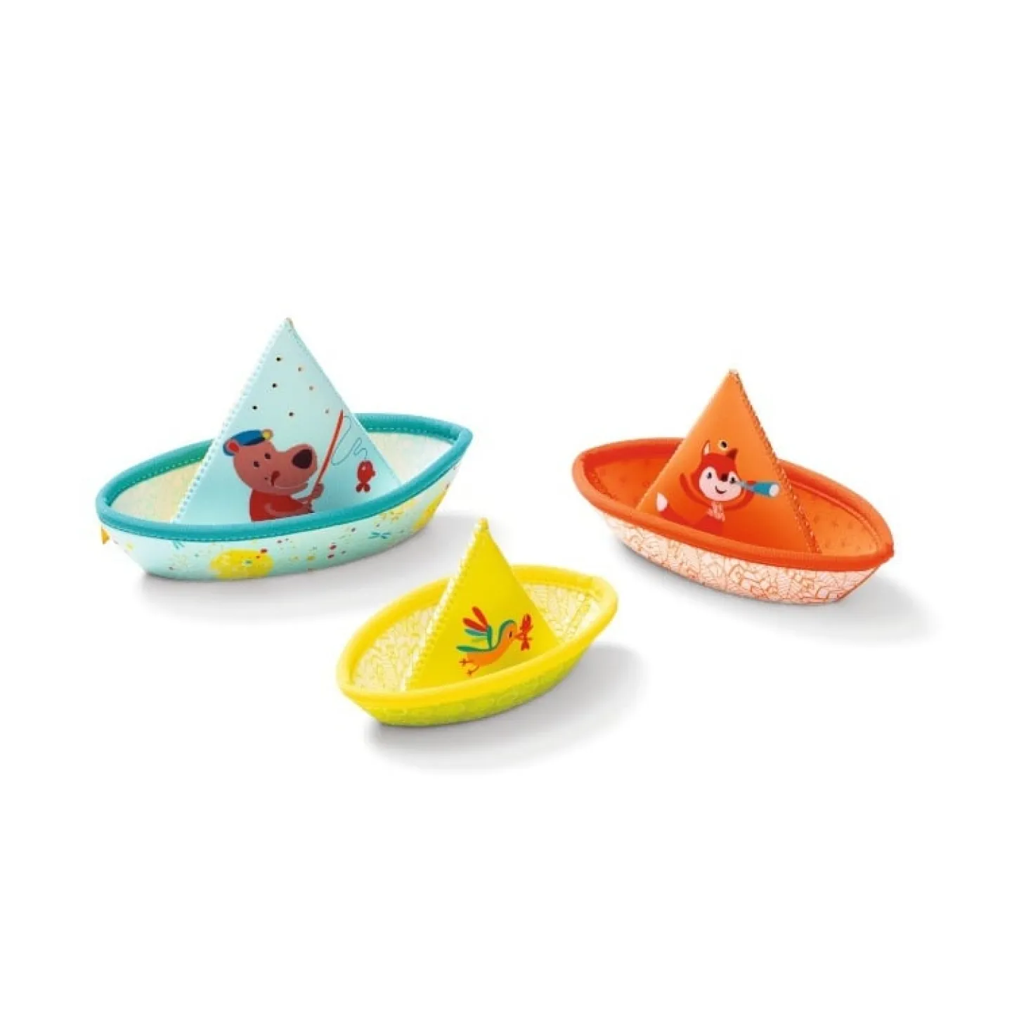 Lilliputiens 3 petits bateaux flottants