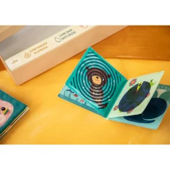 Lilliputiens Set de naissance 3 Livres Sensoriels Jardin Multicolore 03 mois