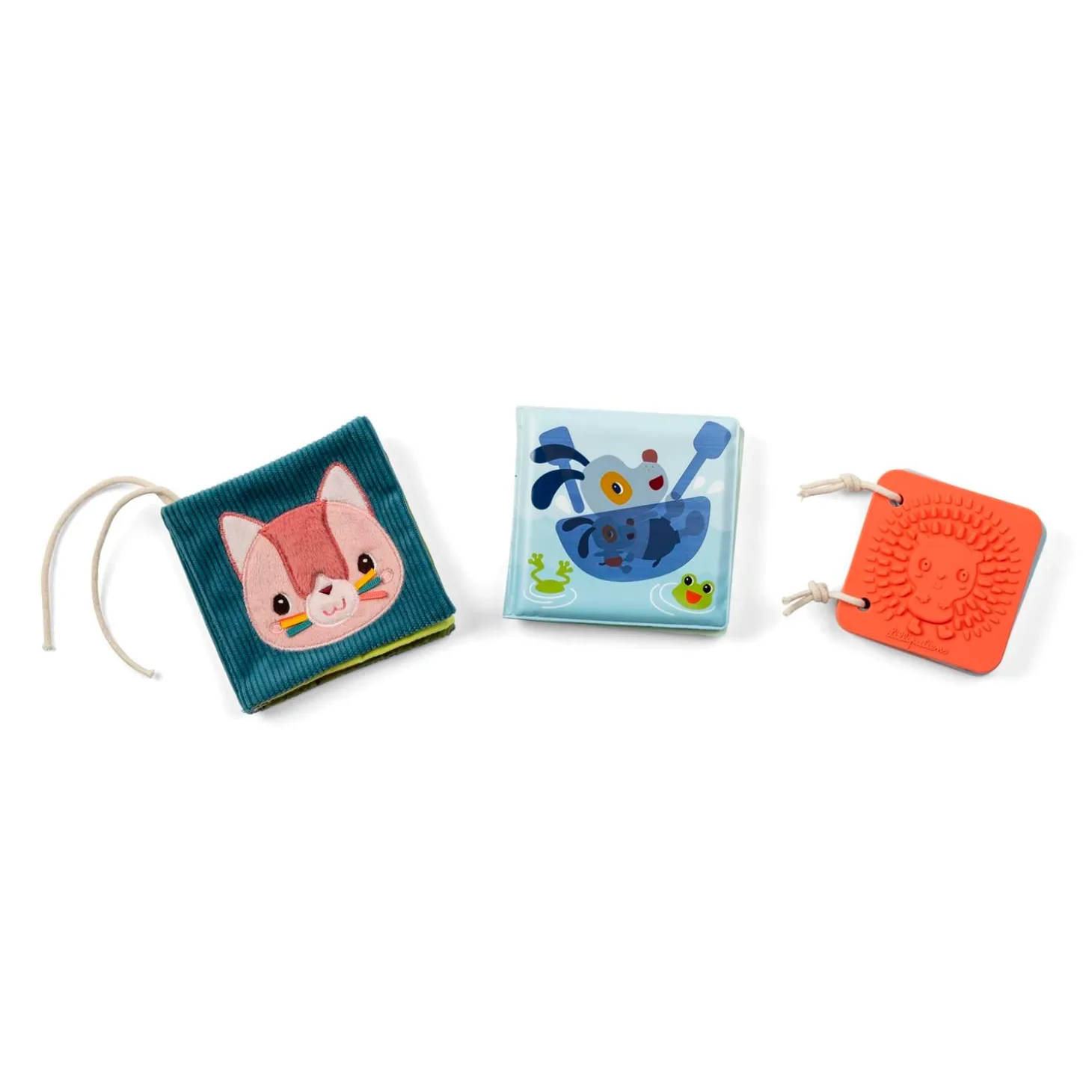 Lilliputiens Set de naissance 3 Livres Sensoriels Jardin Multicolore 03 mois
