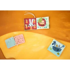 Lilliputiens Set de naissance 3 Livres Sensoriels Jardin Multicolore 03 mois