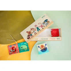Lilliputiens                    Set de naissance 3 Livres Sensoriels Jungle    Multicolore            03 mois