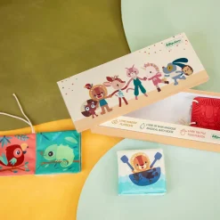 Lilliputiens                    Set de naissance 3 Livres Sensoriels Jungle    Multicolore            03 mois